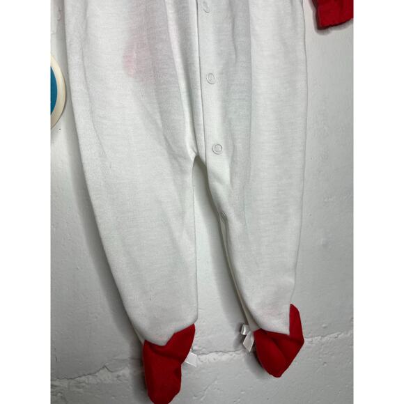 NEW Vintage 1984 Walt Disney Co Christmas One Piece Footie Mickey Minnie NEWBORN - Picture 13 of 13